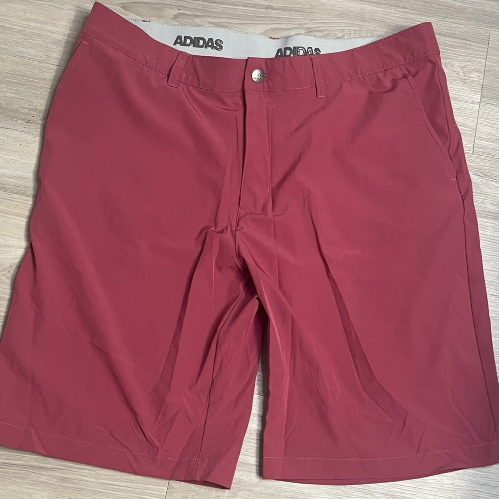 Adidas Ultimate365 Men's 36 Red Golf Shorts Performance Stretch